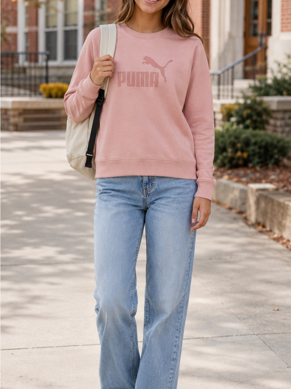 Puma Pink Crewneck Sweatshirt